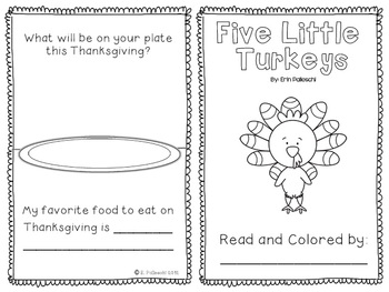 Thanksgiving Reader by Once Upon A Classroom | TPT