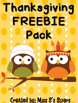 Preview of Thanksgiving Freebie Pack