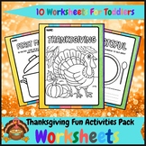 Thanksgiving Fun Activities Pack For Toddlers