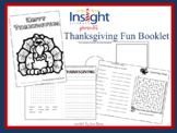 Thanksgiving Fun Booklet for Students