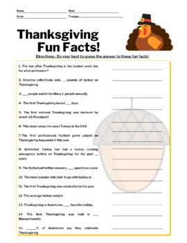 15 Turkeytastic Thanksgiving Fun Facts!