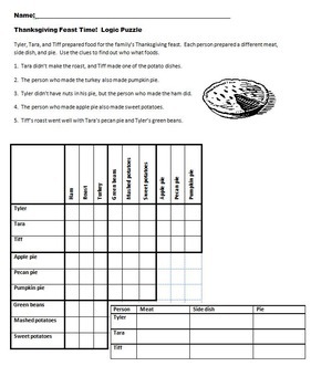 thanksgiving fun six logic puzzles and brain teasers for middle school