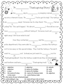 Thanksgiving Fun Packet by Christie Page | Teachers Pay Teachers