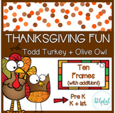 Thanksgiving fun with Todd Turkey + Olive Owl - Ten Frames