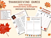 Thanksgiving Games Bundle (3) - Selfie Challenge, Gratitud