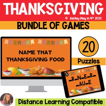 Thanksgiving Trivia Activity, Seasonal Brain Break Game