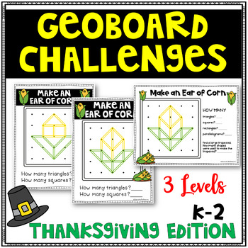 Geoboard Activity Cards {FREE Geometry Challenge}