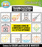 Thanksgiving Geoboards Clipart {Zip-A-Dee-Doo-Dah Designs}