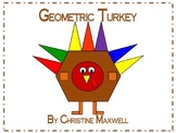Thanksgiving Geometric Turkey 2D Shapes
