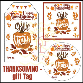 Preview of Thanksgiving Gift Tags crafts classroom management activities 7th 8th 9th 10th