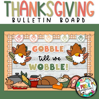 Preview of Thanksgiving Gnome Bulletin Board | Turkey Gnome Decor | Thanksgiving Door Decor