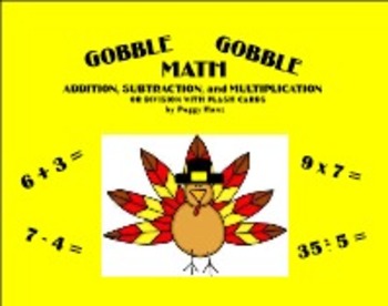 Preview of Thanksgiving Gobble Gobble Math Facts - Intermediate SmartBoard 11.4-Windows OS