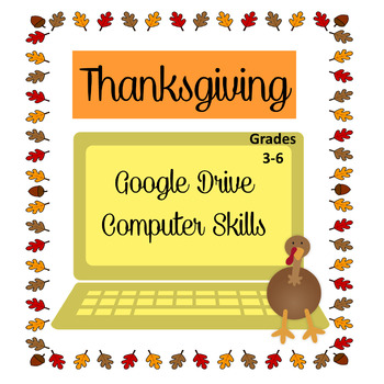 Preview of Thanksgiving Google Drive Computer Activities - Docs & Slides