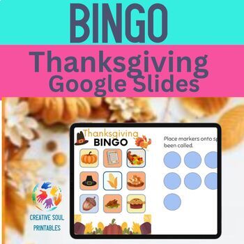 Preview of Thanksgiving Google Slides Bingo| Distance Learning