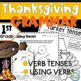 Thanksgiving Grammar 1st Grade Verbs and Verb Tenses