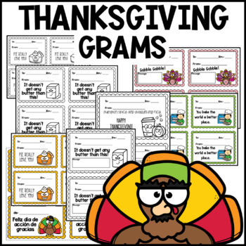 Preview of Thanksgiving Grams for Student Council Candy grams Fundraiser Kindness grams