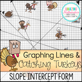 Thanksgiving Math Activity Graphing Lines and Turkeys ~ Slope Intercept Form