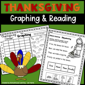 Preview of Thanksgiving Graphing & Reading Activity