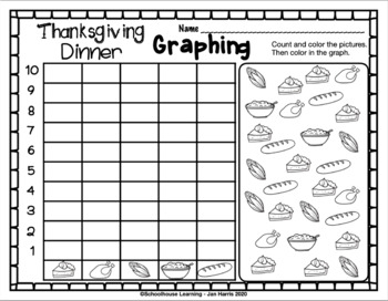 Thanksgiving Graphing & Reading Activity FREEBIE by Jan Harris | TpT
