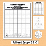 Thanksgiving Graphing Turkey Math Activities Roll and Grap