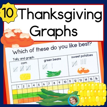 Preview of Thanksgiving Graphing Making and Interpreting Picture Graphs and Bar Graphs