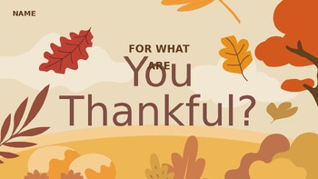 Preview of Thanksgiving- Grateful- Powerpoint