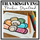 Thanksgiving Grateful Turkey Freebie