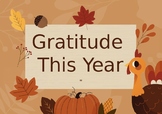 Thanksgiving Gratitude Lesson