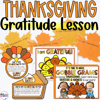 Preview of Thanksgiving Gratitude Lesson, SEL & Counseling Lesson