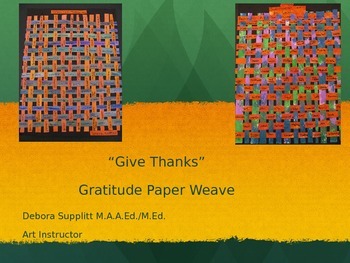 Preview of Thanksgiving Gratitude Paper Weave: Give Thanks