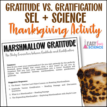 Preview of Thanksgiving Gratitude STEM & Social Emotional Activities & Lesson Middle School