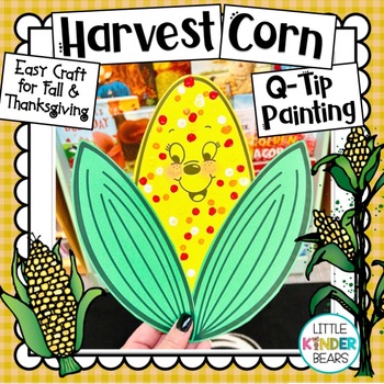 Preview of Thanksgiving | Harvest Corn | Fall | Q-Tip Painting