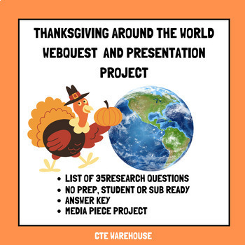 Preview of Thanksgiving & Harvest Festivals WebQuest: A Global Exploration + Media Project
