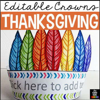 Preview of Thanksgiving Hats (Editable)