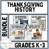 Thanksgiving History BUNDLE of 4 Lessons for Grades K-3