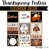 Thanksgiving Holiday Decor Posters
