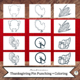 Thanksgiving Holiday Montessori | Pin Punching, Pin Poking