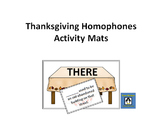 Thanksgiving Homophone Activity Mats