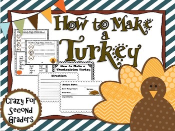 Preview of How to Make a Turkey - Kids Writing