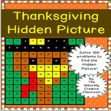 Thanksgiving Hundred Chart Hidden Picture