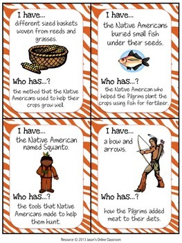 I Have Who Has Game Thanksgiving By Jason S Online Classroom Tpt