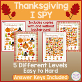 Thanksgiving I SPY - Fun Games & Activities
