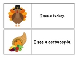 Thanksgiving - I See Sight Word Reading Pocket Chart Printbale