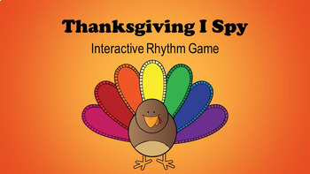 Preview of Thanksgiving I Spy Interactive Rhythm Game Bundle