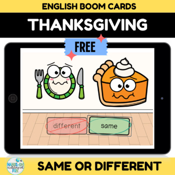 Preview of Thanksgiving Identifying Emotions Boom Cards