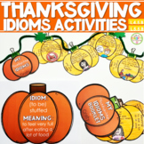Thanksgiving Idioms Activities | Thanksgiving Crafts | Bul