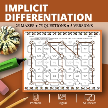 Preview of Thanksgiving: Implicit Differentiation Maze Activity