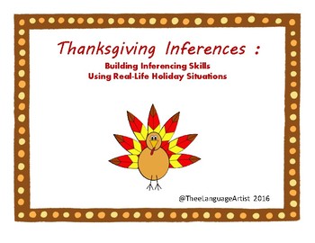 Preview of Thanksgiving Inferences: Life Skills