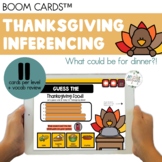 Thanksgiving Vocabulary - Inferencing Boom Cards™