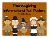 Thanksgiving Informational Text Posters and Coloring Book